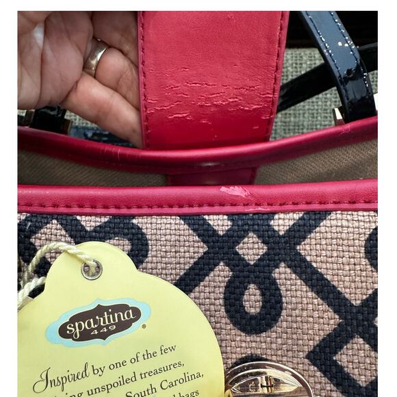 SOLD - Spartina 449 1715 Callahan Turn Key Classic natural linen Tote NWT - Picture 10 of 10